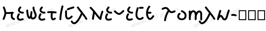 HeweticaNeueCE Roman字体转换